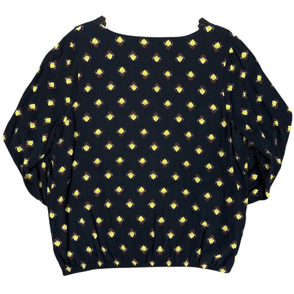 Women's EXPRESS Lace V-Neck Long Sleeve Popover‎ Top/Blouse | Size Medium - Picture 5 of 11